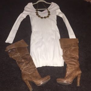 Price Drop! Victoria Secret cream sweater dress